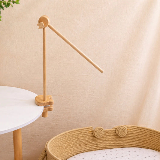 Natural Beech Wood Baby Crib Mobile Hanger Arms:Small Bear • Adjustable - Kids Art Frames