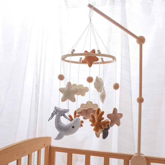Ocean Adventure Baby Mobile: Handmade Felt Nursery Decor - Kids Art Frames