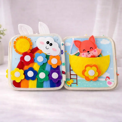 Montessori Quiet Book for Toddlers Soft Felt Busy Book | Sensory Learning Toy