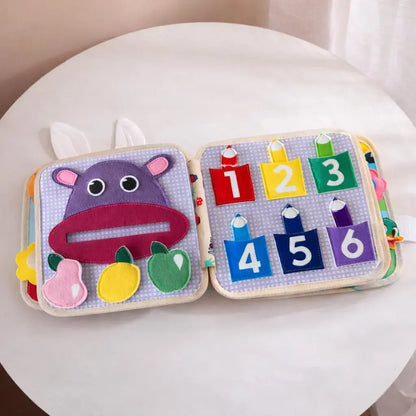 Montessori Quiet Book for Toddlers Soft Felt Busy Book | Sensory Learning Toy
