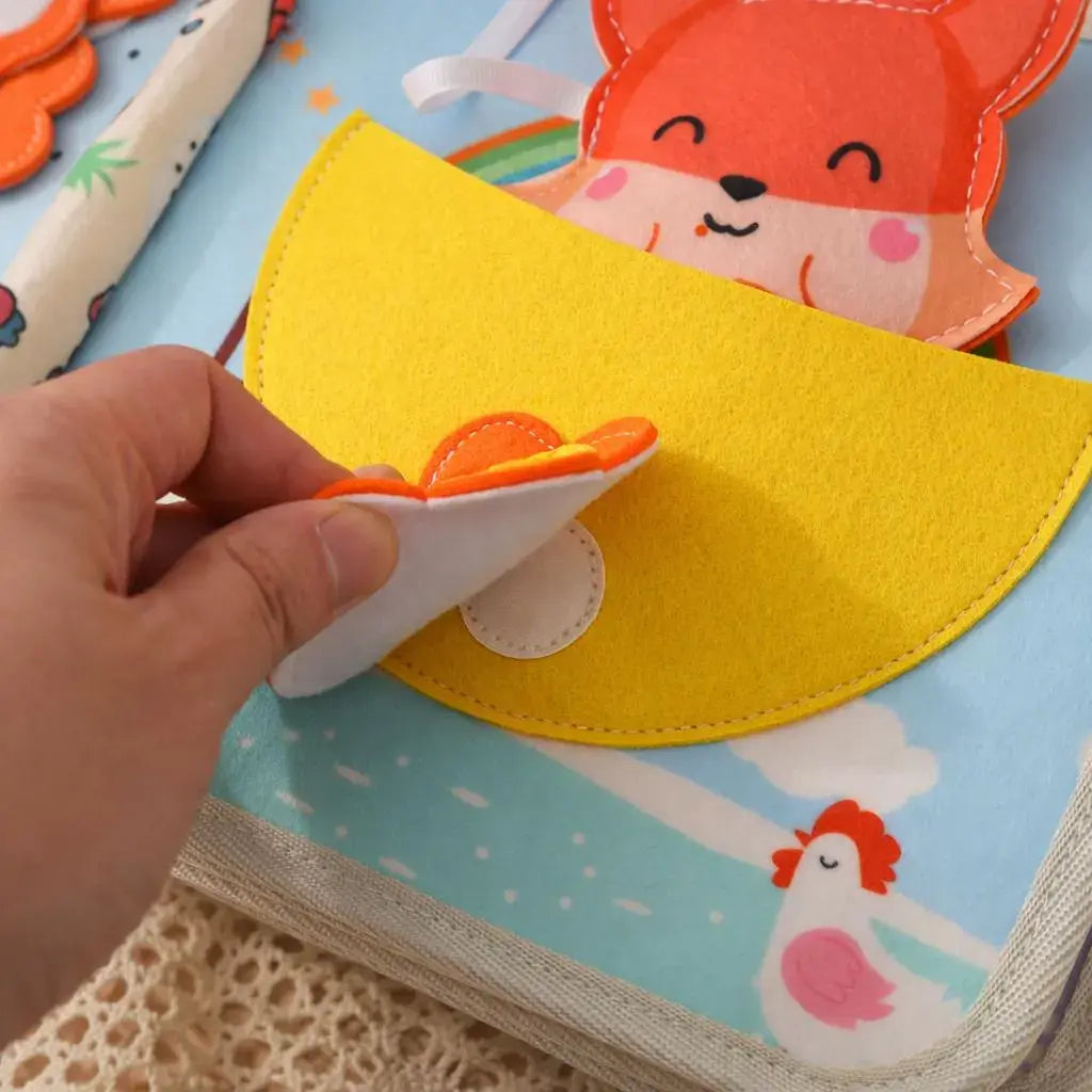 Montessori Quiet Book for Toddlers Soft Felt Busy Book | Sensory Learning Toy