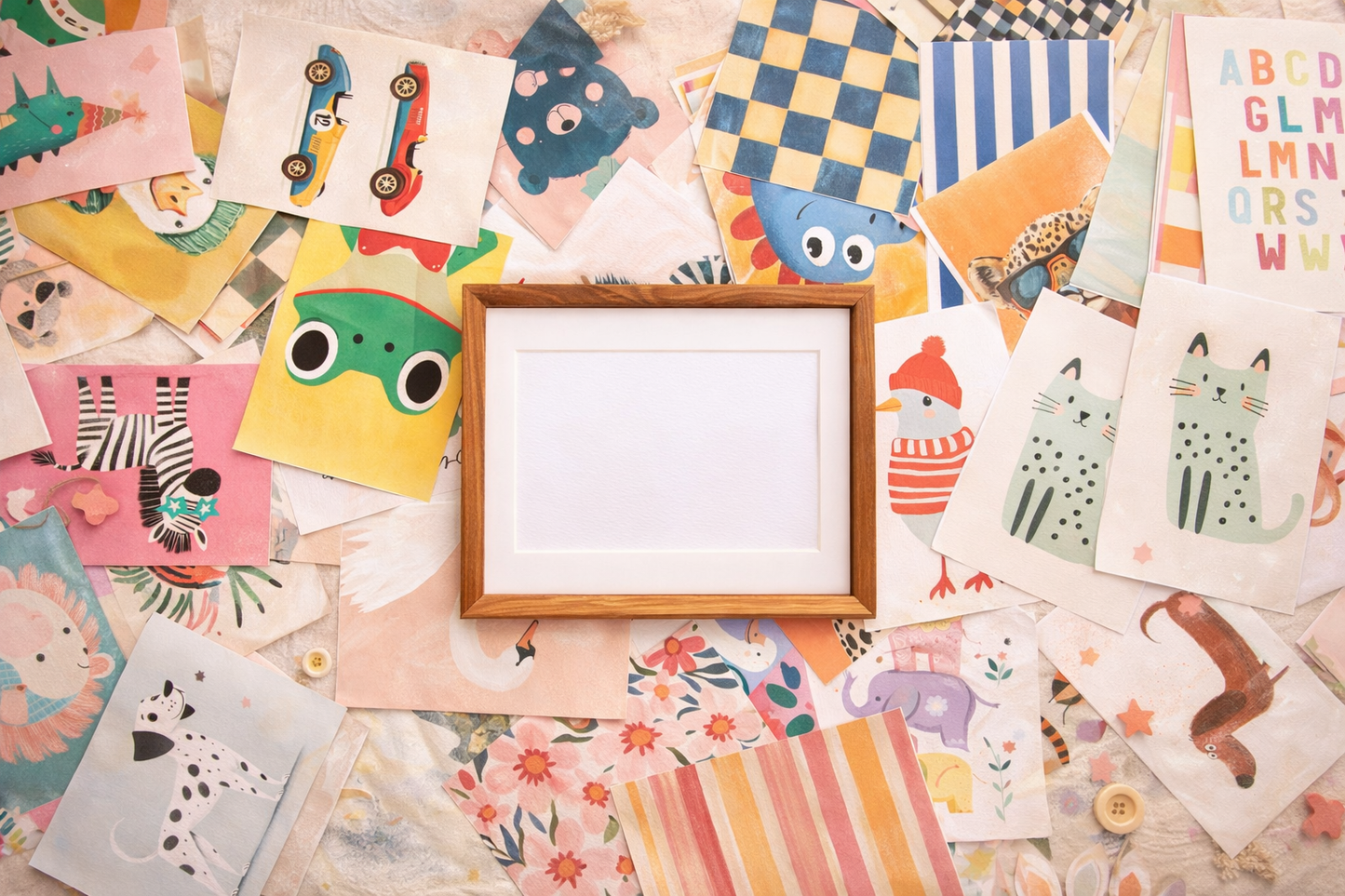 Kids Art Frame | Memory Box for 160+ Artworks | Solid Wood Display & Storage  | Five Colors Available