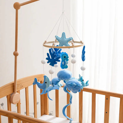 Felt Sea Animal Baby Mobile: Ocean Nursery Decor - Kids Art Frames