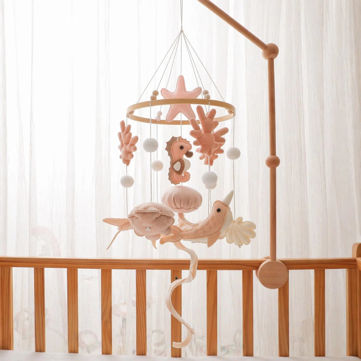 Felt Sea Animal Baby Mobile: Ocean Nursery Decor - Kids Art Frames