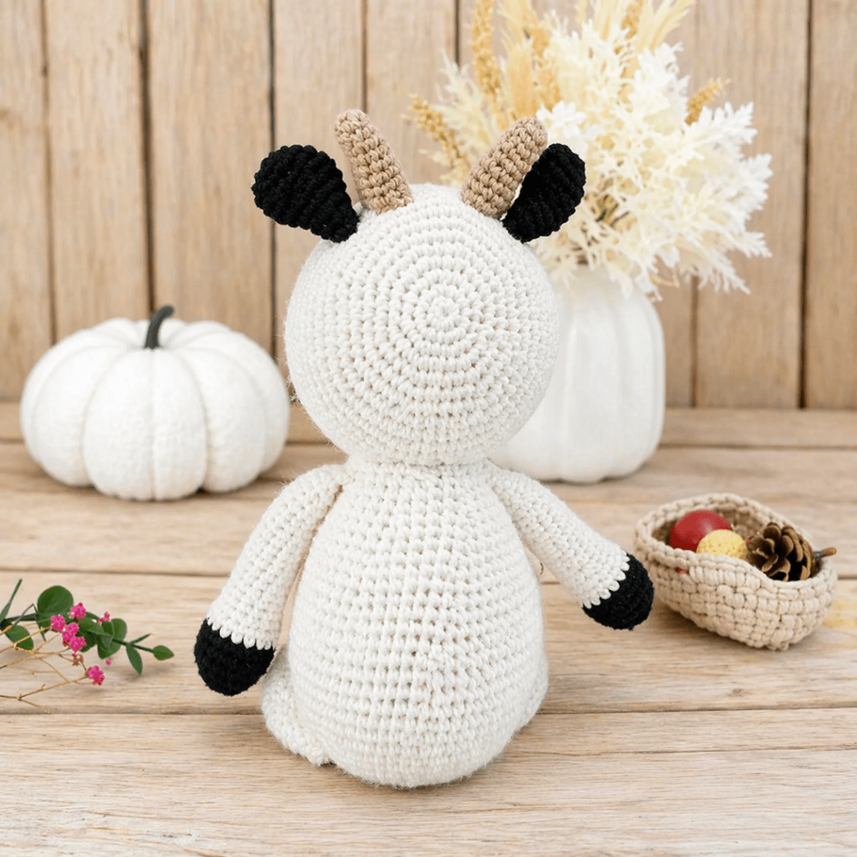 Handmade Crochet Cow Stuffed Animal – 100% Cotton Baby Toy - Kids Art Frames