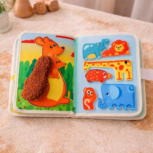 Handmade Kids Quiet Book – Montessori - Inspired Sensory Activity Book - Kids Art Frames
