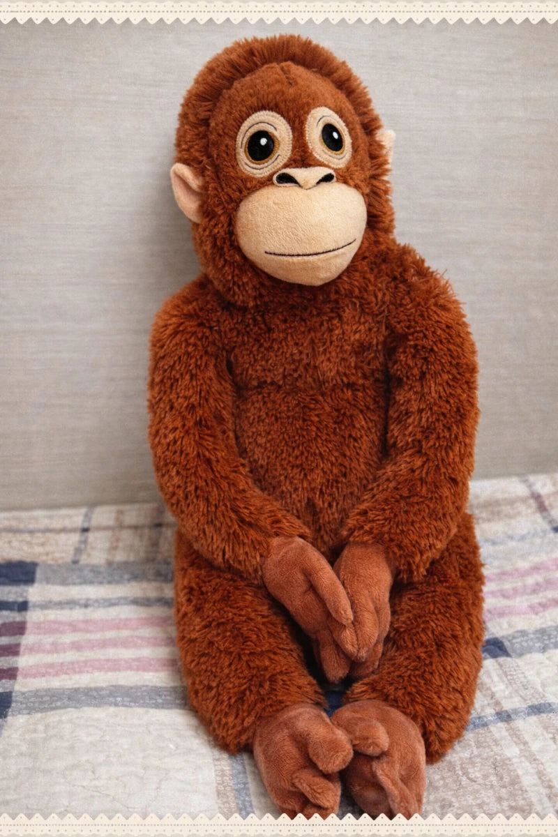 IKEA DJUNGELSK Cute Brown Orangutan - 26" - 104.028.41 | Punch's Best Friend - Kids Art Frames