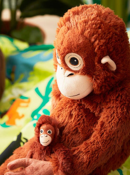 IKEA DJUNGELSK Cute Brown Orangutan - 26" - 104.028.41 | Punch's Best Friend - Kids Art Frames