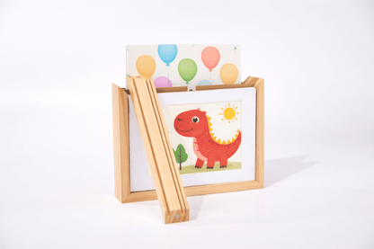 Kids Art Frame | Memory Box for 160+ Artworks | Solid Wood Display & Storage | Five Colors Available - Kids Art Frames