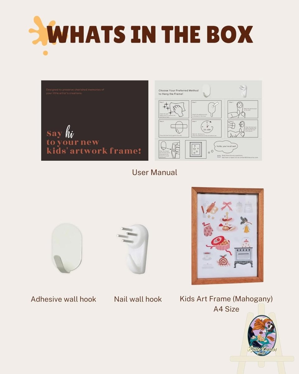 Kids Art Frame | Memory Box for 160+ Artworks | Solid Wood Display & Storage | Five Colors Available - Kids Art Frames