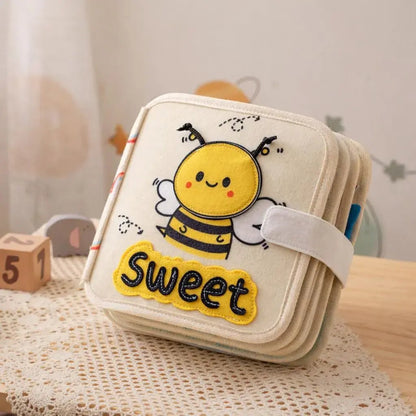 Montessori Animal Quiet Book | Soft Felt Sensory Book for Toddlers (Ages 1–4) - Kids Art Frames