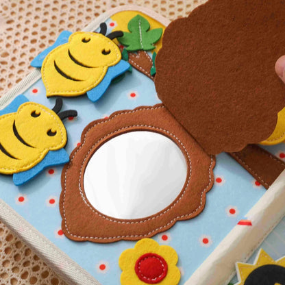 Montessori Animal Quiet Book | Soft Felt Sensory Book for Toddlers (Ages 1–4) - Kids Art Frames