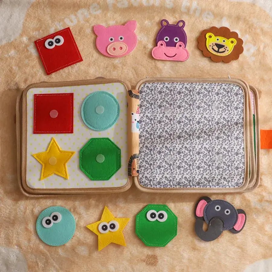 Montessori Felt Quiet Book – Interactive Sensory Toy for Toddlers - Kids Art Frames