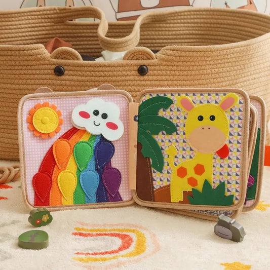 Montessori Felt Quiet Book – Interactive Sensory Toy for Toddlers - Kids Art Frames