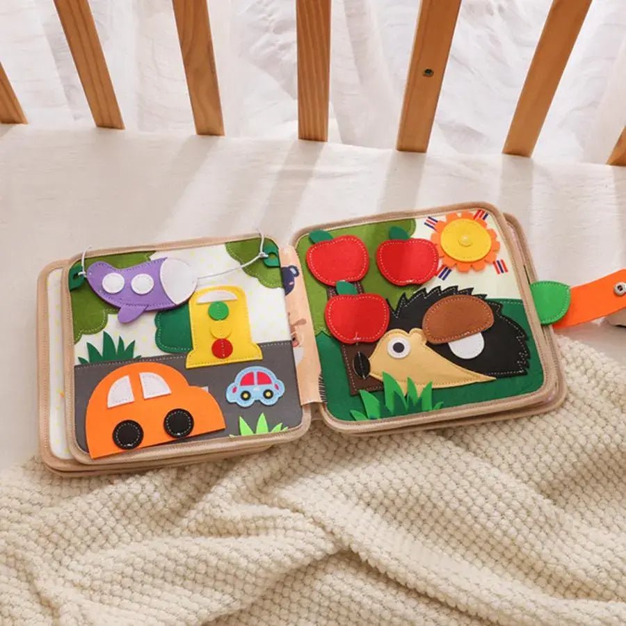 Montessori Felt Quiet Book – Interactive Sensory Toy for Toddlers - Kids Art Frames