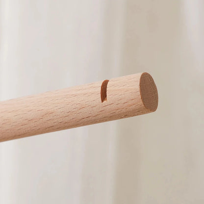 Natural Beech Wood Baby Crib Mobile Hanger Arm: Cloud & Flower Shape Designs | Adjustable Height - Kids Art Frames