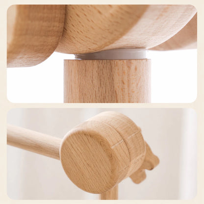 Natural Beech Wood Baby Crib Mobile Hanger Arms:Small Bear • Adjustable - Kids Art Frames