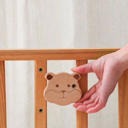 Natural Beech Wood Baby Crib Mobile Hanger Arms:Small Bear • Adjustable - Kids Art Frames