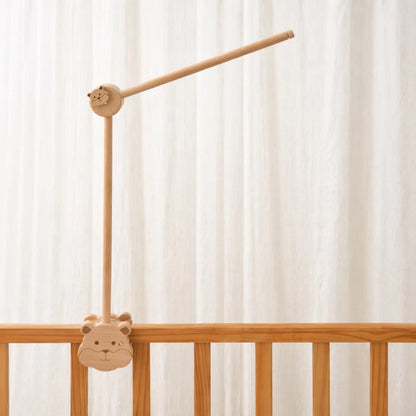 Natural Beech Wood Baby Crib Mobile Hanger Arms:Small Bear • Adjustable - Kids Art Frames