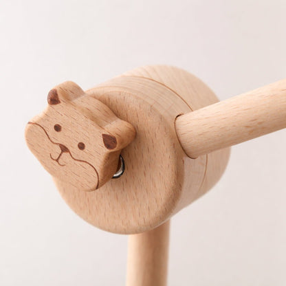Natural Beech Wood Baby Crib Mobile Hanger Arms:Small Bear • Adjustable - Kids Art Frames