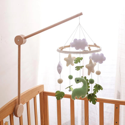Natural Beech Wood Baby Crib Mobile Hanger Arms:Small Bear • Adjustable - Kids Art Frames