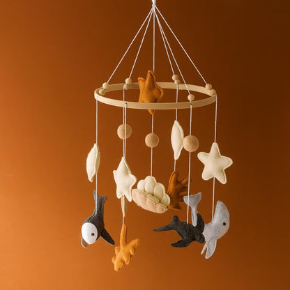 Ocean Adventure Baby Mobile: Handmade Felt Nursery Decor - Kids Art Frames