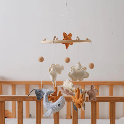 Ocean Adventure Baby Mobile: Handmade Felt Nursery Decor - Kids Art Frames
