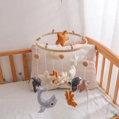 Ocean Adventure Baby Mobile: Handmade Felt Nursery Decor - Kids Art Frames
