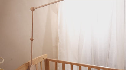 Handmade Felt Flying Bird Crib Mobile, Neutral Nursery Decor, Baby Shower Gift